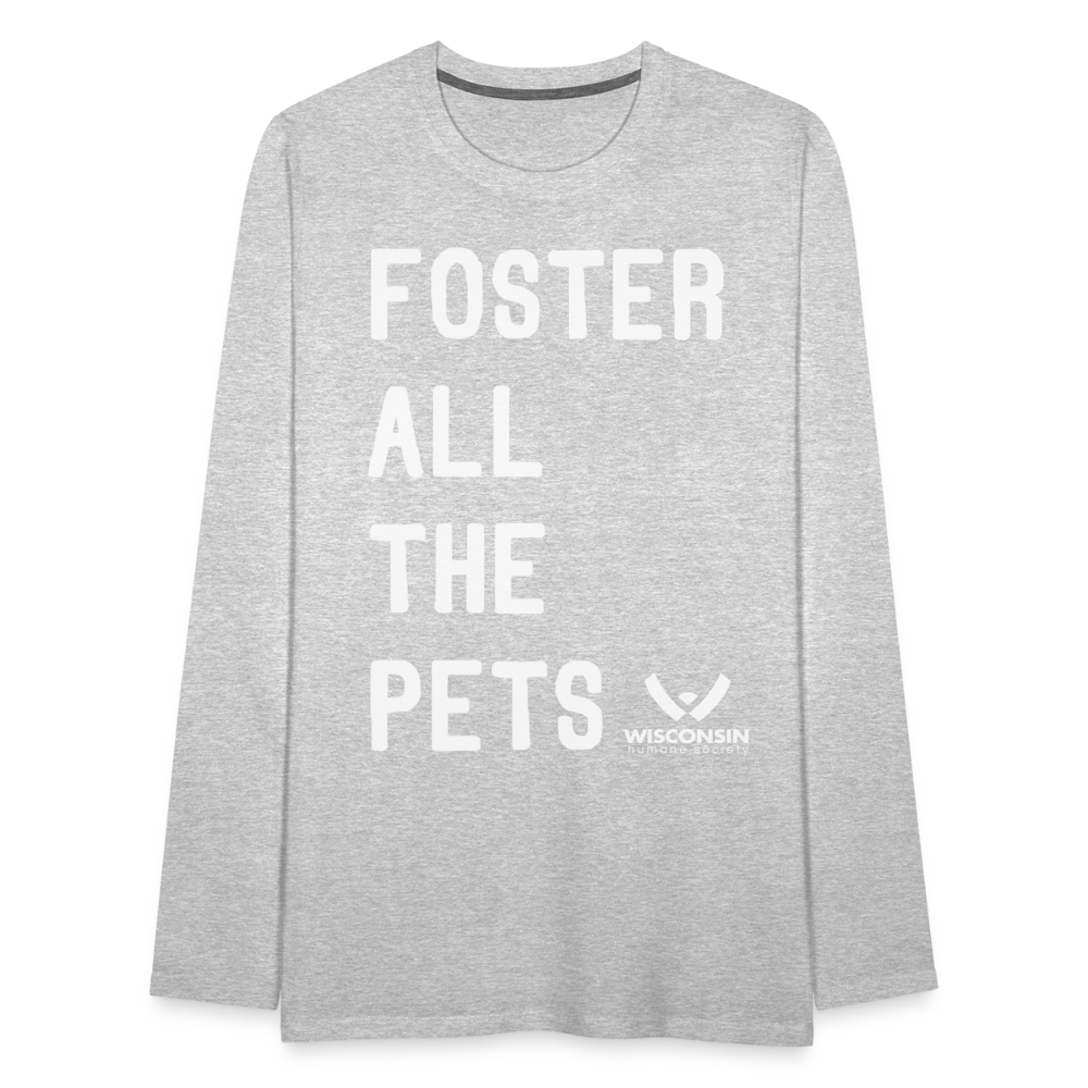 
                  
                    Foster All the Pets Classic Premium Long Sleeve T-Shirt - heather gray
                  
                