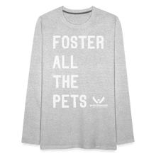 Load image into Gallery viewer, Foster All the Pets Classic Premium Long Sleeve T-Shirt - heather gray