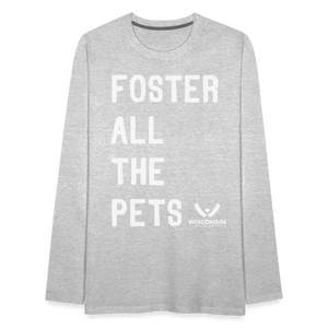 Foster All the Pets Classic Premium Long Sleeve T-Shirt - heather gray
