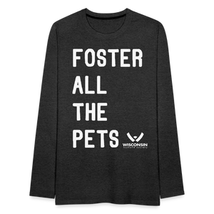 Foster All the Pets Classic Premium Long Sleeve T-Shirt - charcoal grey