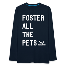 Load image into Gallery viewer, Foster All the Pets Classic Premium Long Sleeve T-Shirt - deep navy