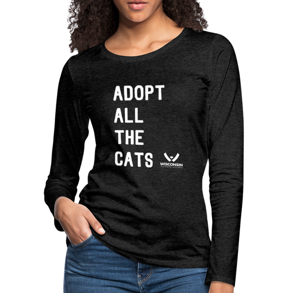 
                  
                    Adopt All the Cats Contoured Premium Long Sleeve T-Shirt - charcoal grey
                  
                