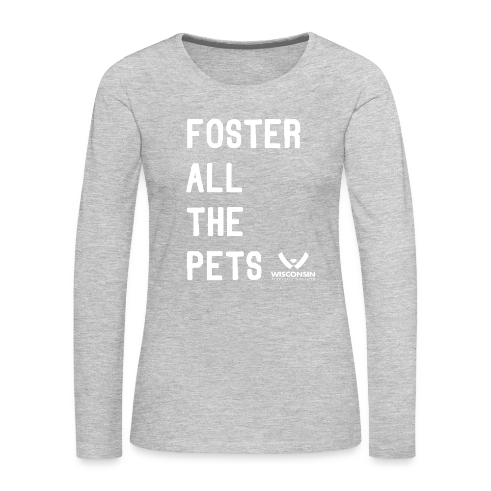 
                  
                    Foster All the Pets Contoured Premium Long Sleeve T-Shirt - heather gray
                  
                