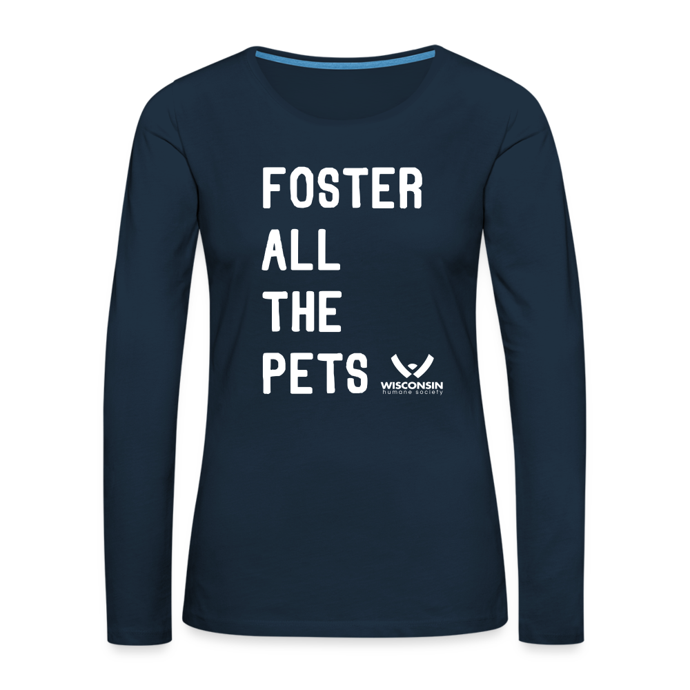 
                  
                    Foster All the Pets Contoured Premium Long Sleeve T-Shirt - deep navy
                  
                