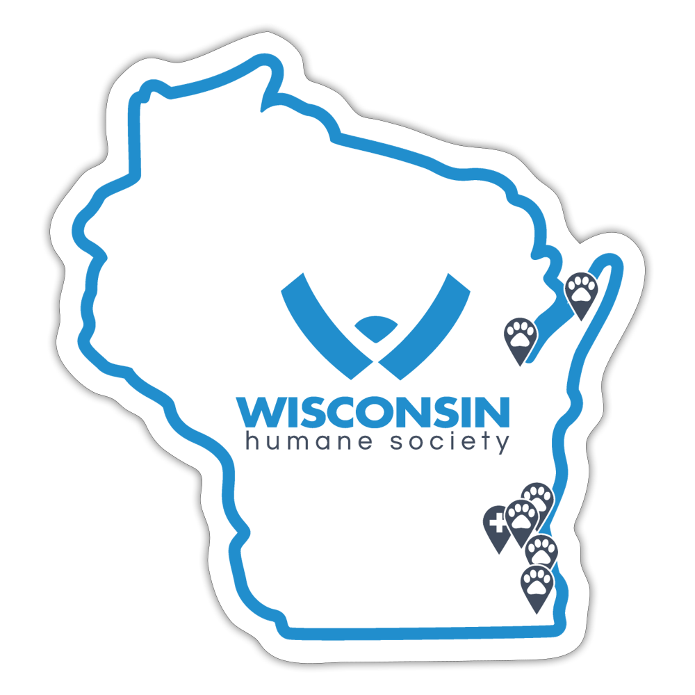 WHS State Logo Sticker - white matte