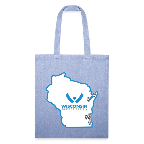 WHS State Logo Recycled Tote Bag - light Denim