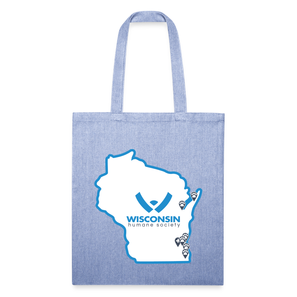 WHS State Logo Recycled Tote Bag - light Denim