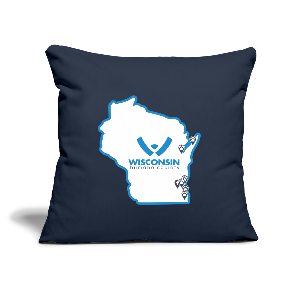 
                  
                    WHS State Logo Throw Pillow Cover 18” x 18” - navy
                  
                