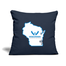 Load image into Gallery viewer, WHS State Logo Throw Pillow Cover 18” x 18” - navy