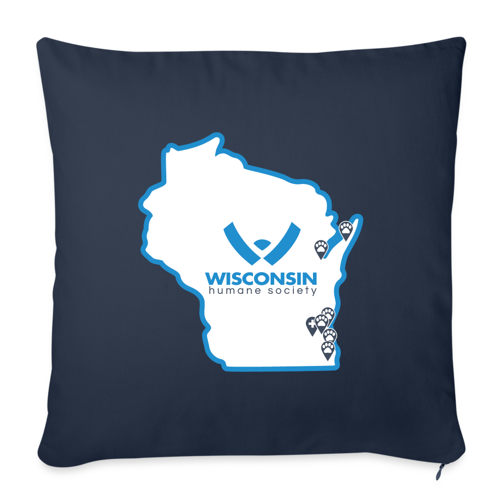 
                  
                    WHS State Logo Throw Pillow Cover 18” x 18” - navy
                  
                