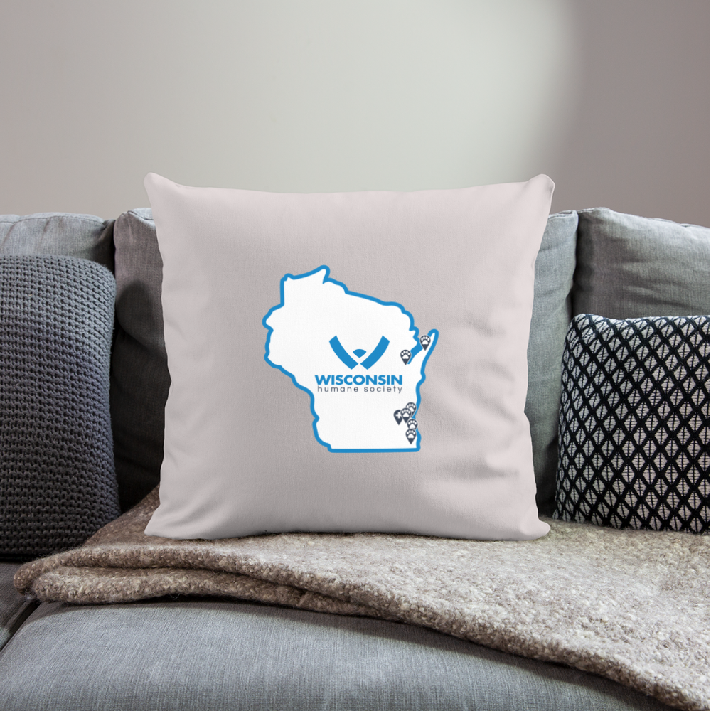 
                  
                    WHS State Logo Throw Pillow Cover 18” x 18” - light taupe
                  
                