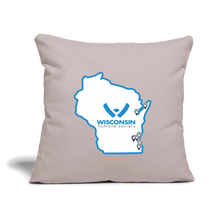 Load image into Gallery viewer, WHS State Logo Throw Pillow Cover 18” x 18” - light taupe