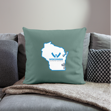 Load image into Gallery viewer, WHS State Logo Throw Pillow Cover 18” x 18” - cypress green