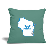 Load image into Gallery viewer, WHS State Logo Throw Pillow Cover 18” x 18” - cypress green