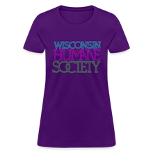 Load image into Gallery viewer, WHS 1987 Neon Logo Contoured T-Shirt - purple