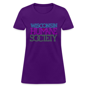WHS 1987 Neon Logo Contoured T-Shirt - purple