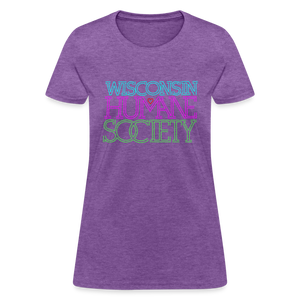 WHS 1987 Neon Logo Contoured T-Shirt - purple heather