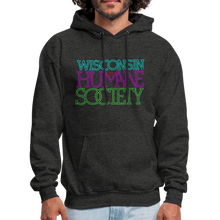 Load image into Gallery viewer, WHS 1987 Neon Logo Men&#39;s Hoodie - charcoal grey