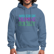 Load image into Gallery viewer, WHS 1987 Neon Logo Men&#39;s Hoodie - denim blue