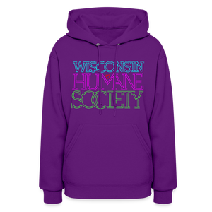 WHS 1987 Neon Logo Contoured Hoodie - purple