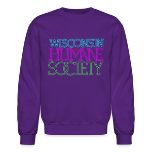 WHS 1987 Neon Logo Crewneck Sweatshirt - purple
