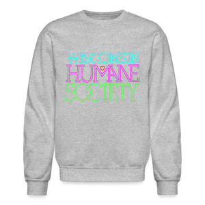 WHS 1987 Neon Logo Crewneck Sweatshirt - heather gray