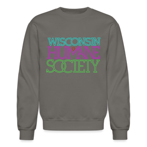 WHS 1987 Neon Logo Crewneck Sweatshirt - asphalt gray