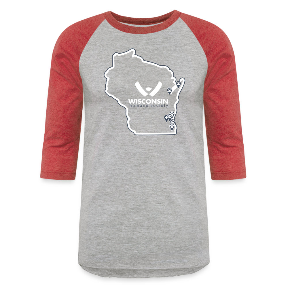 
                  
                    WHS State Logo Baseball T-Shirt - heather gray/red
                  
                