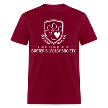 Load image into Gallery viewer, Buster&#39;s Legacy Society Classic T-Shirt - burgundy