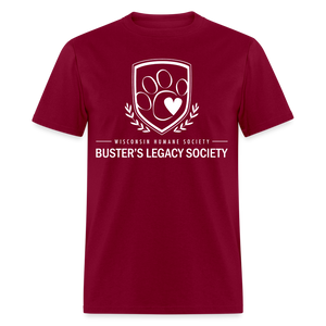 Buster's Legacy Society Classic T-Shirt - burgundy
