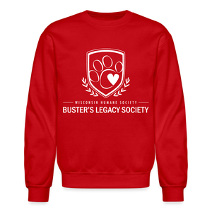 Buster's Legacy Society Crewneck Sweatshirt - red