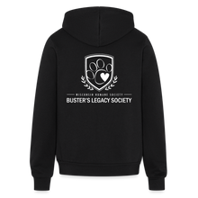 Load image into Gallery viewer, Buster&#39;s Legacy Society Bella + Canvas Full Zip Hoodie - black