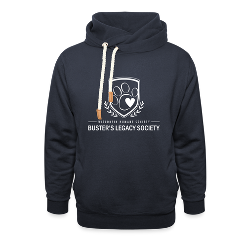 Buster's Legacy Society Shawl Collar Hoodie - navy