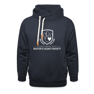 Buster's Legacy Society Shawl Collar Hoodie - navy