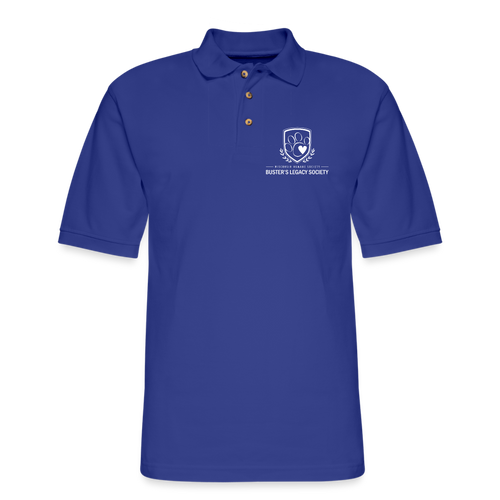 Buster's Legacy Society Pique Polo Shirt - royal blue