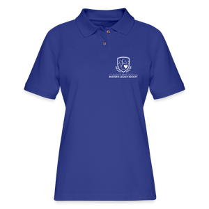 Buster's Legacy Society Contoured Pique Polo Shirt - royal blue