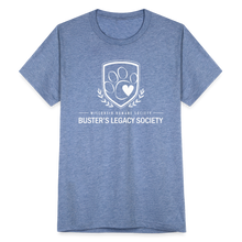 Load image into Gallery viewer, Buster&#39;s Legacy Society Unisex Tri-Blend T-Shirt - heather blue