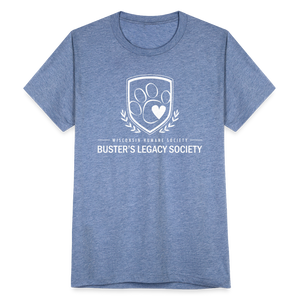 Buster's Legacy Society Unisex Tri-Blend T-Shirt - heather blue