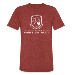 Buster's Legacy Society Unisex Tri-Blend T-Shirt - heather cranberry