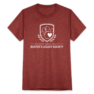 Buster's Legacy Society Unisex Tri-Blend T-Shirt - heather cranberry