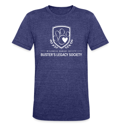 Buster's Legacy Society Unisex Tri-Blend T-Shirt - heather indigo