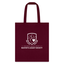 Load image into Gallery viewer, Buster&#39;s Legacy Society Tote Bag - burgundy