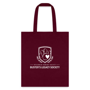 Buster's Legacy Society Tote Bag - burgundy