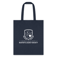 Load image into Gallery viewer, Buster&#39;s Legacy Society Tote Bag - navy