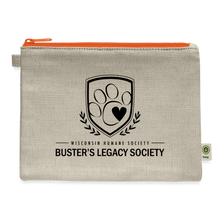 Load image into Gallery viewer, Buster&#39;s Legacy Society Carry All Pouch - natural/orange