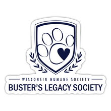Load image into Gallery viewer, Buster&#39;s Legacy Society Blue Sticker - white matte