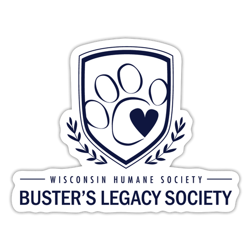 Buster's Legacy Society Blue Sticker - white matte