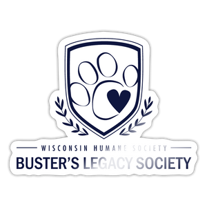 Buster's Legacy Society Blue Sticker - white glossy