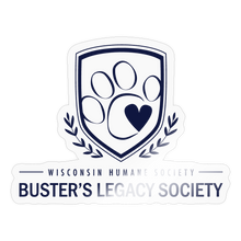 Load image into Gallery viewer, Buster&#39;s Legacy Society Blue Sticker - transparent glossy
