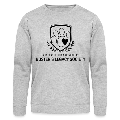 Buster's Legacy Society Bella + Canvas Unisex Sweatshirt - heather gray